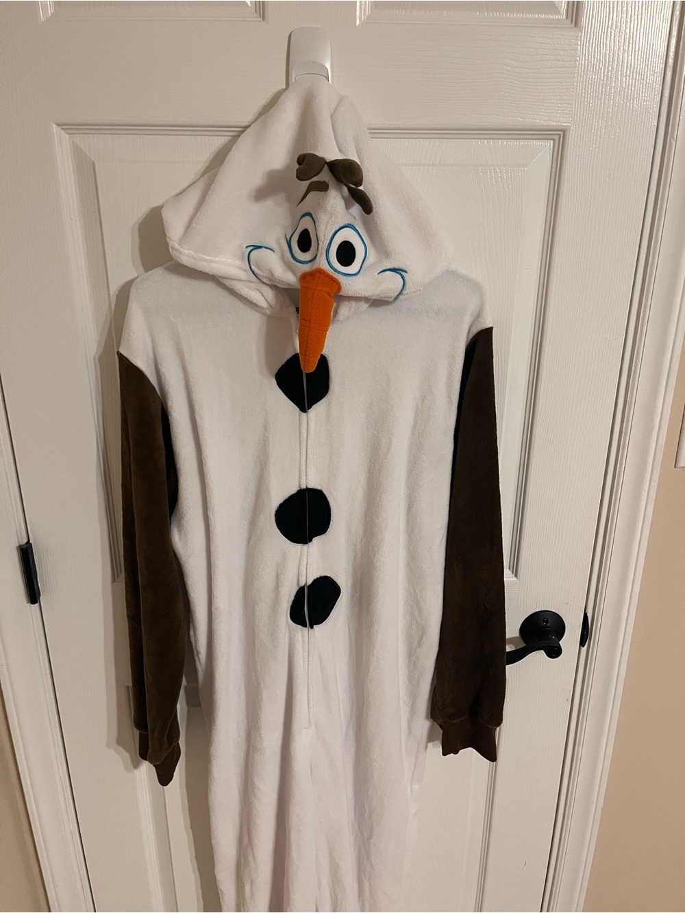 Men’s Frozen Olaf Onesie Costume Size XL
